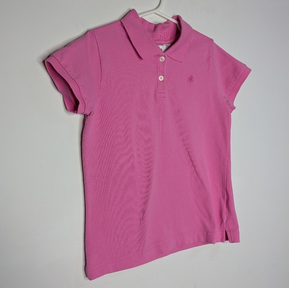 Lilly Pulitzer Pink Short Sleeve Collared Polo Shirt 10 - Picture 3 of 5